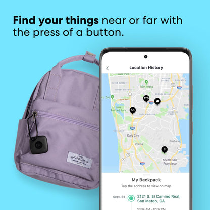 Tile Mate 1-Pack. Black. Bluetooth Tracker, Keys Finder and Item Locator for Keys, Bags and More; Up to 250 ft. Range. Water-Resistant. Phone Finder. iOS and Android Compatible.