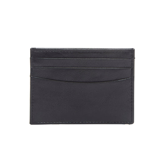 Amazon Essentials Men's Slim Card Carrier Wallet, Black, One Size