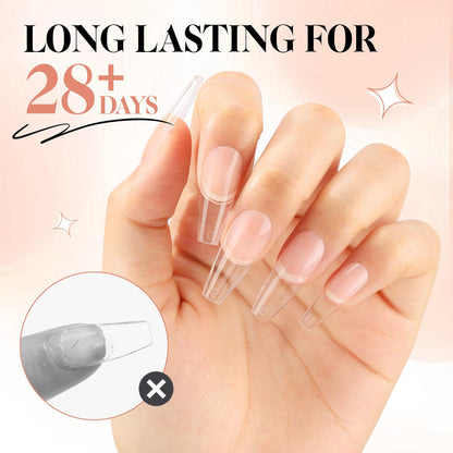 UNA GELLA Gel Nail Glue, Solid Nails Gl ue Gel 40g Lamp Curing Needed Soak Off G LUE Strong Nail G LUE G el for Acrylic Fake Nails Tips Extension Press On Nails for Gelly Tips