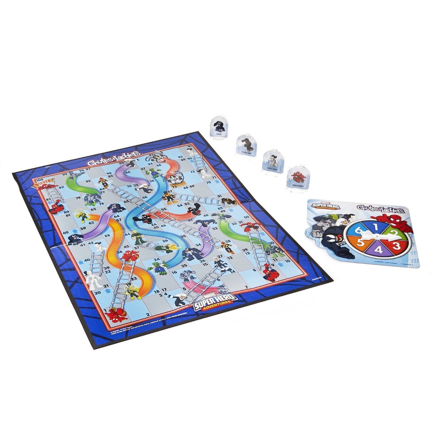 Hasbro Gaming Chutes and Ladders Marvel Spider-Man Edition Board Game | Preschool Games for Boys & Girls | 2-4 Players for Kids | Ages 3+ (Amazon Exclusive)