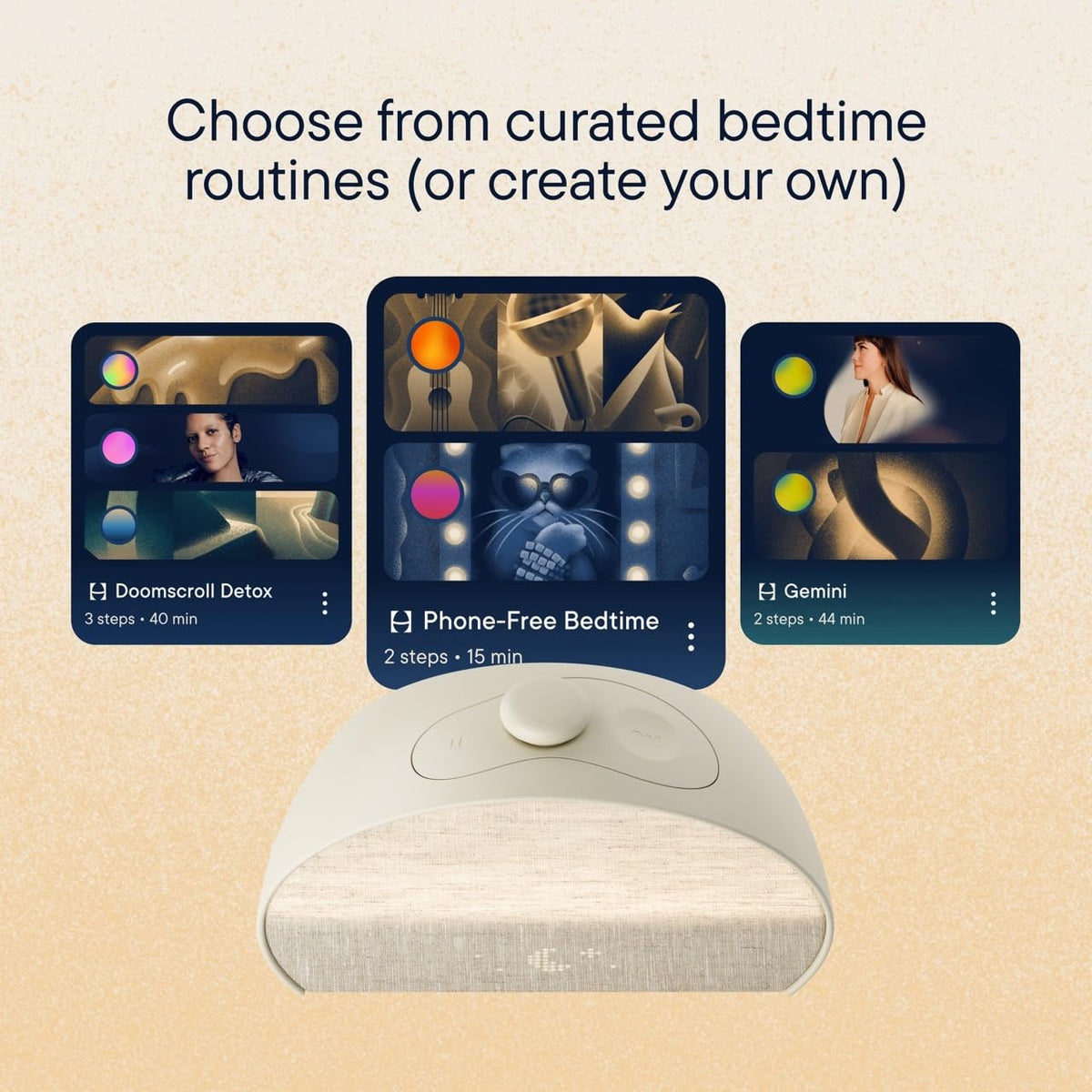 Hatch Restore 3 | Science-Backed Sleep Audio, Circadian Lighting (Greige)