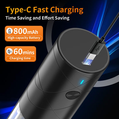 2Pack Electric Salt and Pepper Grinder Set USB Rechargeable with Warm LED Light, Adjustable Coarseness Lidaop Large Capacity Automatic Salt Pepper Mill Grinder for Kitchen, Black and White