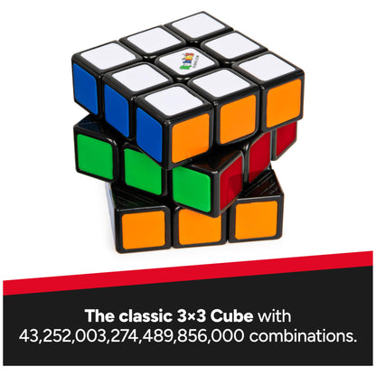 Rubik's Cube, The Original 3x3 Cube 3D Puzzle Fidget Cube Stress Relief Fidget Toy Brain Teasers Travel Games for Adults and Kids Ages 8+