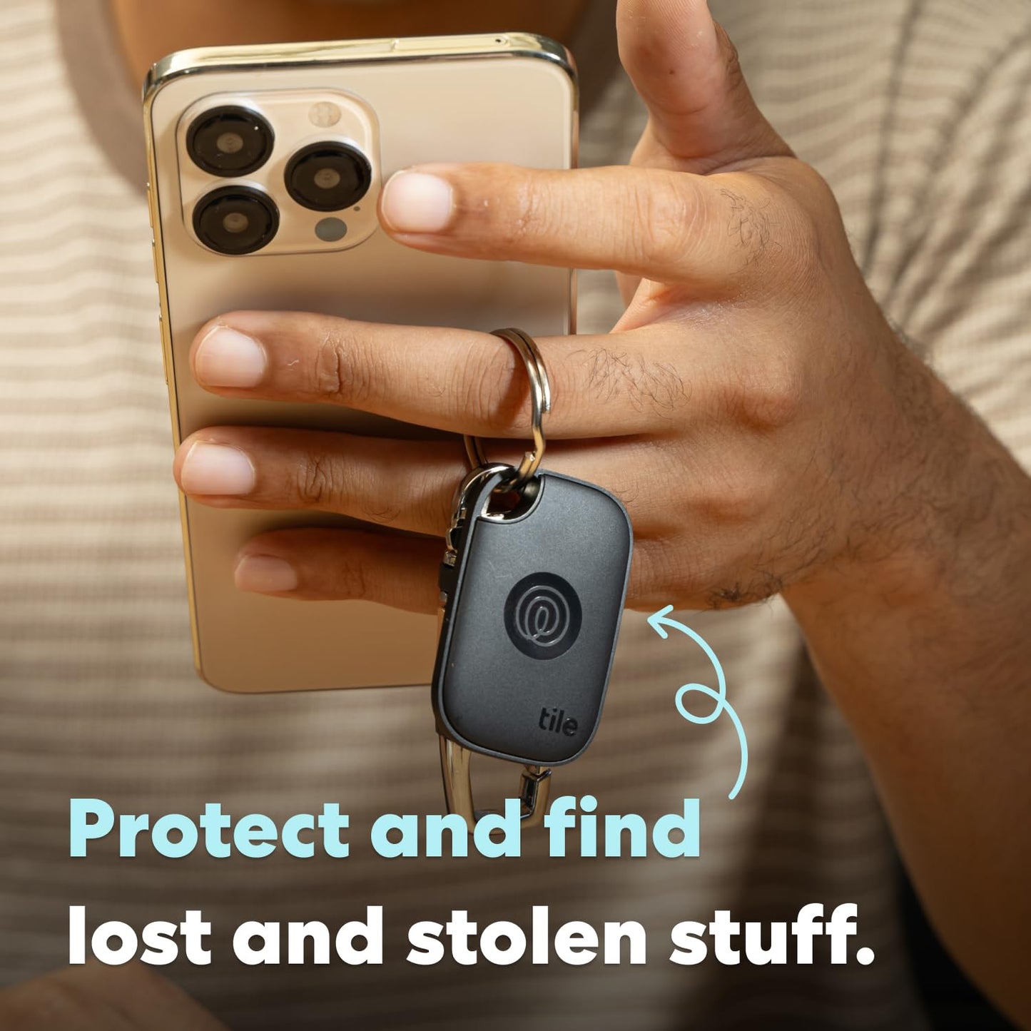 Tile by Life360 Pro (2024) - Powerful Bluetooth Tracker, Key Finder and Item Locator for Keys Bags, and More. Both iOS and Android Compatible. Phone Finder. 4-Pack (Black/White)