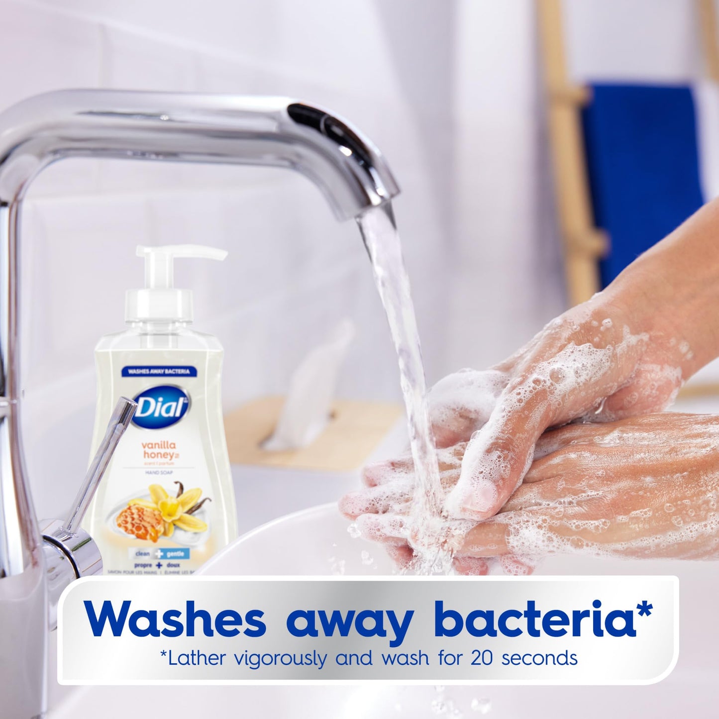 Dial Liquid Hand Soap, Vanilla Honey, 7.5 fl oz, Pack of 12