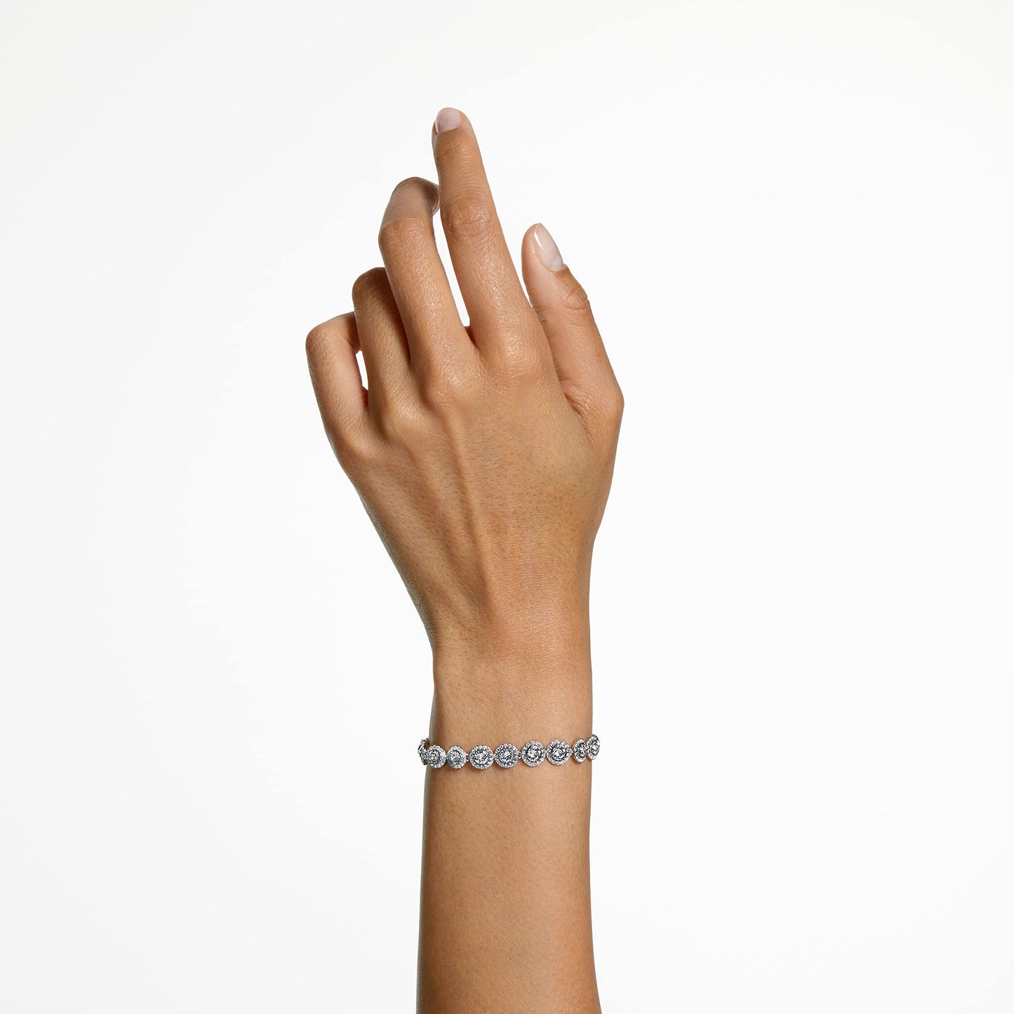 Swarovski Una Angelic Bracelet with White Crystals on a Rhodium Plated Setting