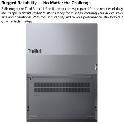 Lenovo ThinkBook 16 Gen 8 Business AI PC Laptop Computer, 16" FHD+, Intel 16-Core Ultra 7 255H (Beat i7-13900H), 64GB DDR5 RAM, 2TB PCIe SSD, WiFi 6E, Bluetooth 5.3, Fingerprint Reader, Windows 11 Pro