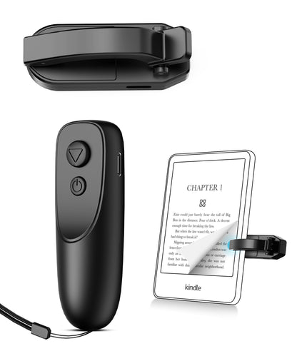 Fuloview Remote Control Page Turner for Kindle Paperwhite Kobo eReaders, Page Turner Clicker with Wireless Remote Compatible with iPad, Tablets, Cellphones