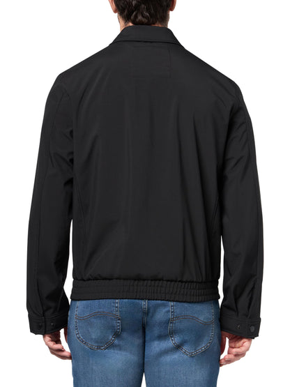 Champion Men's Lightweight Laydown Collar Jacket, Black, Medium