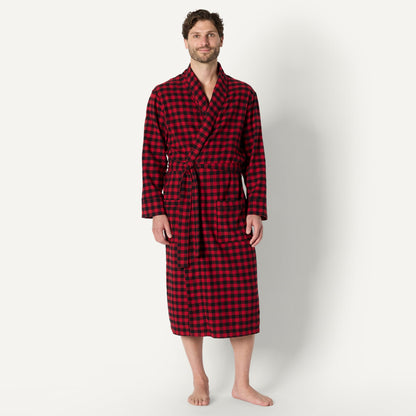 Amazon Essentials Men's Matching Holiday Family Pajama Sets, Classic Buffalo Check, Medium
