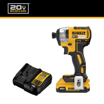 DEWALT 20V MAX Impact Driver, 1/4 Inch, Battery and Charger Included (DCF787D1)