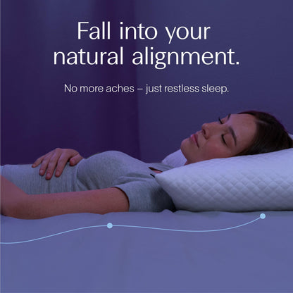 DreamyBlue Signature Pillow w/Adjustable Loft • Shredded Memory Foam Fill • Neutral Alignment for Side, Back, and Stomach Sleepers • Washable Bamboo Rayon Cover • CertiPUR-US Certified Foam (Queen)