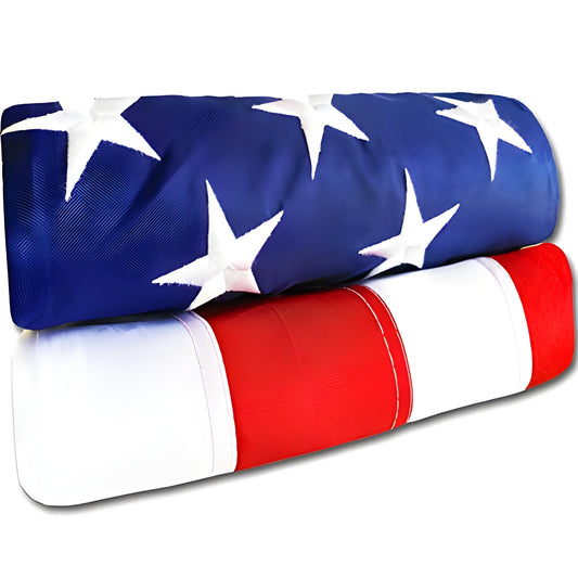American Flag for Outside Heavy-Duty US Flag with Embroidered Stars Reinforced Material USA Flag Built for Outdoors Sewn Stripes UV Protection Brass Grommets (3x5 ft)