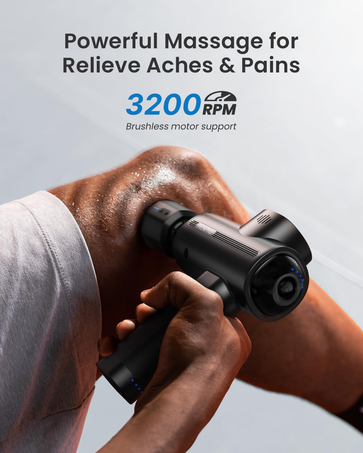 RENPHO Thermacool Massage Gun Deep Tissue with Heat and Cold Head, Mothers Day Gifts, FSA HSA Eligible, Handheld Muscle Massager with Carry Case, Body Masajeador for Men Women Athletes, Active