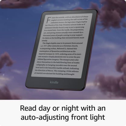 Kindle Paperwhite Signature Edition Essentials Bundle including All-new Kindle Paperwhite Signature Edition (32GB) - Black, Fabric Cover - Black, and Wireless Charging Dock