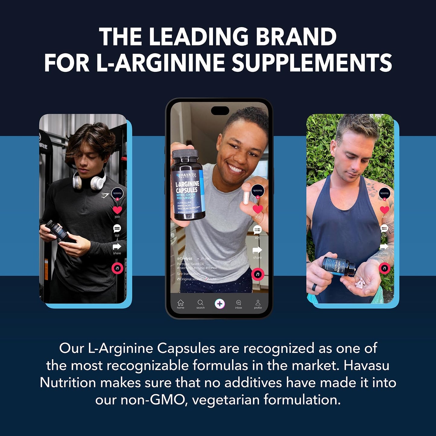 L-Arginine Capsules Nitric Oxide Supplement for Men with L-Citrulline - 1200mg L Arginine and L Citrulline Blend - Non-GMO Veggie Capsule for Performance, Endurance and Muscle - 1 Month Supply