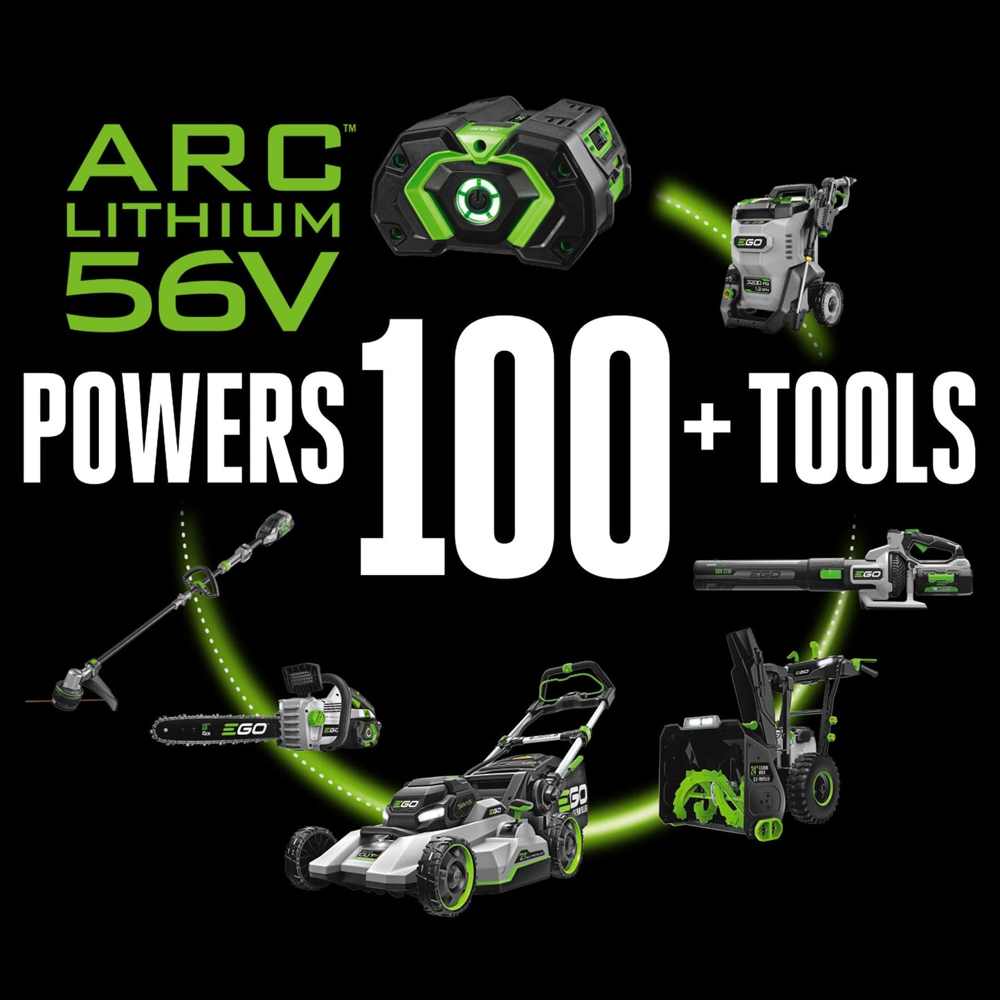 EGO Power+ Leaf Blower, Cordless Electric 880 CFM, Includes (2) 56V 4.0Ah Batteries and Charger - LB8803-2