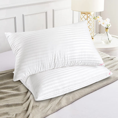 EIUE Bed Pillows for Sleeping 4 Pack，Pillows for Side and Back Sleepers,Super Soft Down Alternative Microfiber Filled Pillows (White, Queen (Pack of 4))