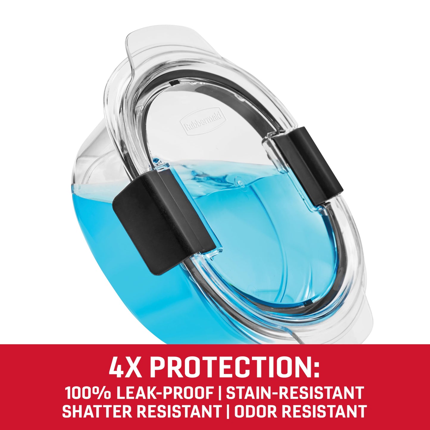 Rubbermaid Brilliance® Round Leak Proof Food Storage Containers, 6 Piece Set