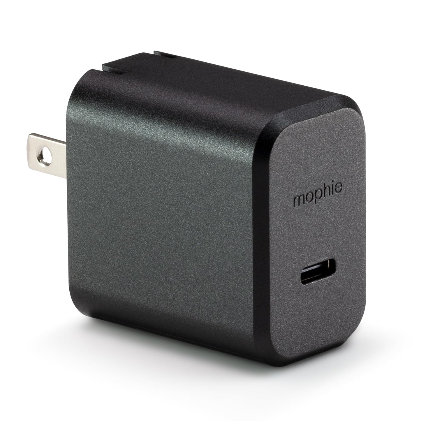 Mophie GaN 30W USB C Charger Block - Fast Wall Charger for iPhone, iPad, Samsung Galaxy, Google Pixel, and More - Compact, Foldable Prongs, Eco-Friendly, Black
