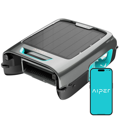 AIPER Surfer S2 Robotic Solar Pool Skimmer with APP Support, 24/7 Cleaning, Dual Charging Modes, Smart Obstacle Avoidance, Ideal for Most Swimming Pool Types