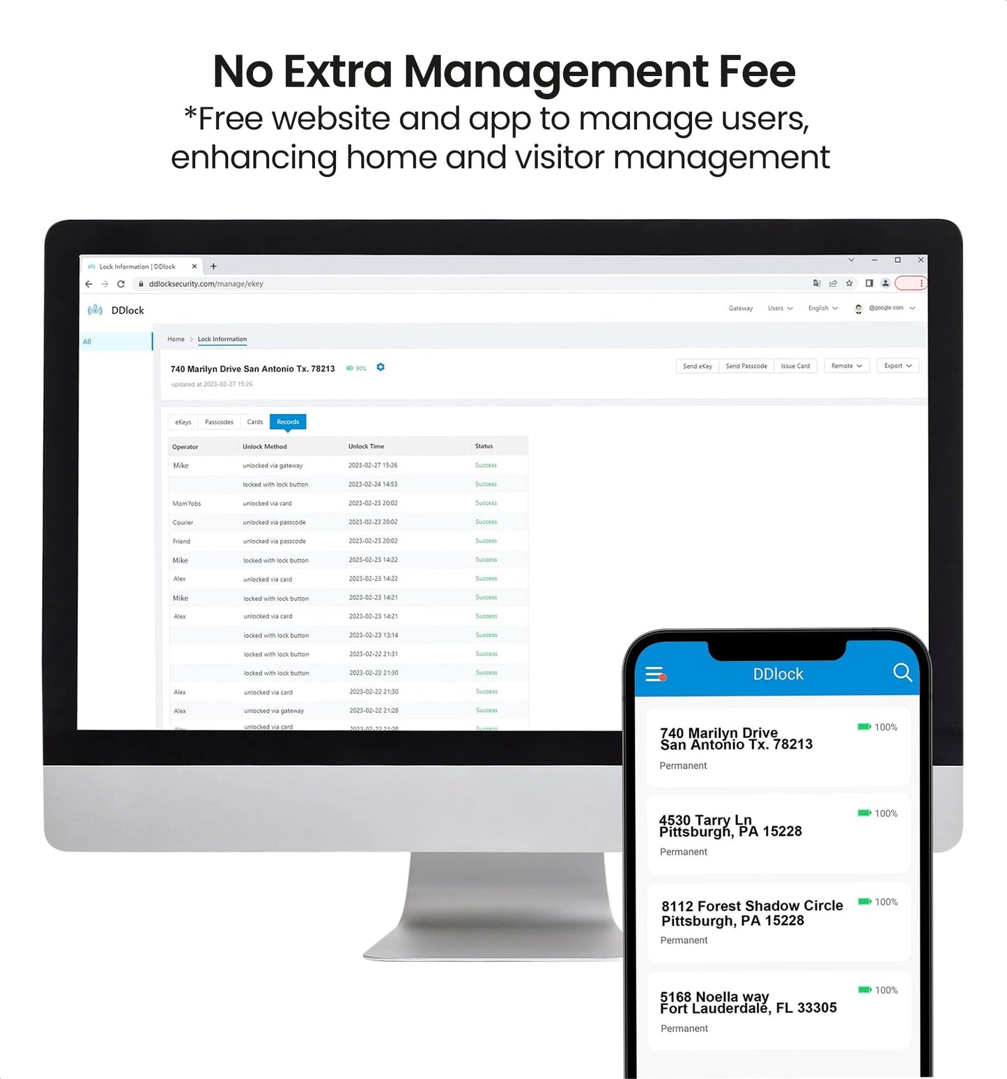 Veise Fingerprint Smart Locks for Front Door with 2 Lever Handle Set, App Control, Keyless Entry, Electronic Digital Keypad Deadbolt, Auto Lock, Waterproof, Easy to Install, Satin Nickel