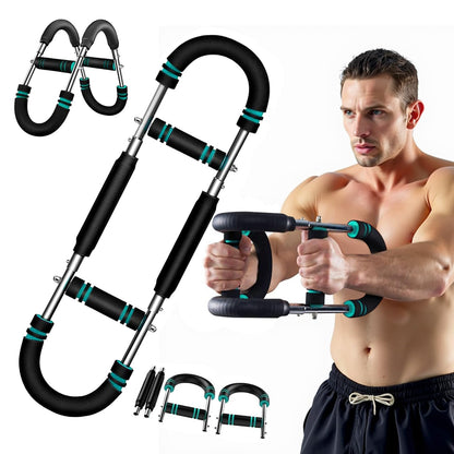 2025 Pro Twister Arm Trainer, 40-100lb Adjustable Power Twister Bar, Chest Shoulder Arm Workout Equipment, Portable Detachable Upper Body Fitness Machine for Home & Gym