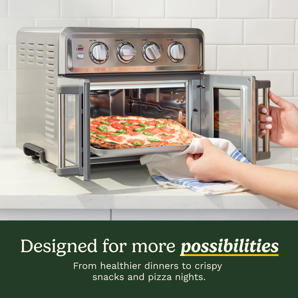 Cuisinart Air Fryer Toaster Oven, Artisan French-Door Design, 7 Functions
