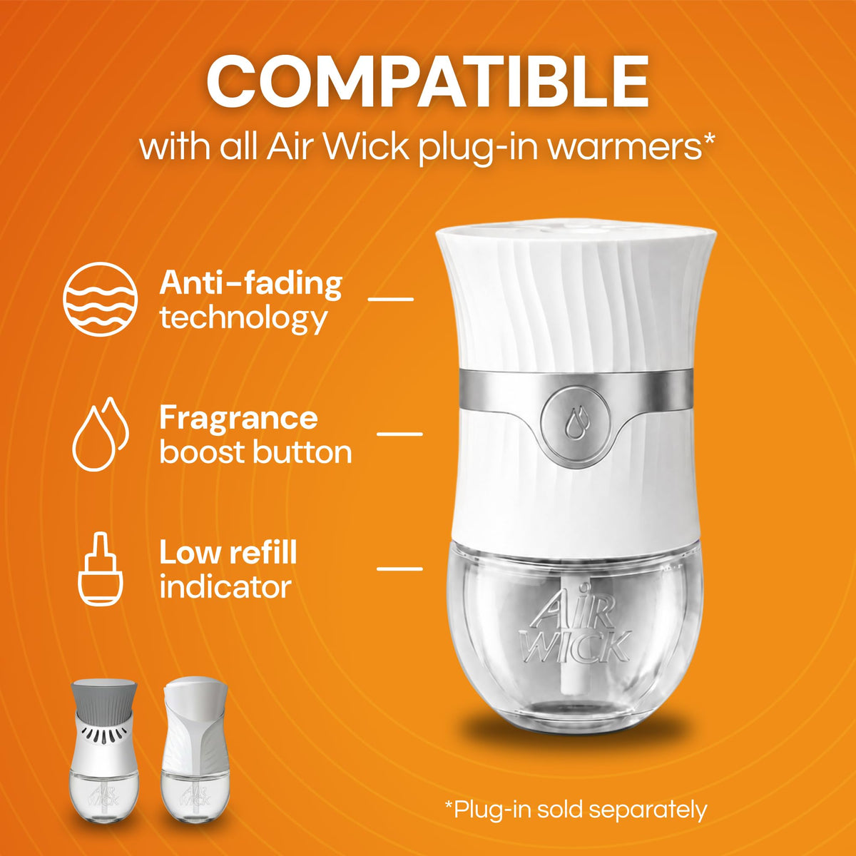 Air Wick Plug-In Scented Oil Refills, Pumpkin Spice, Fall Decor, 6 Count