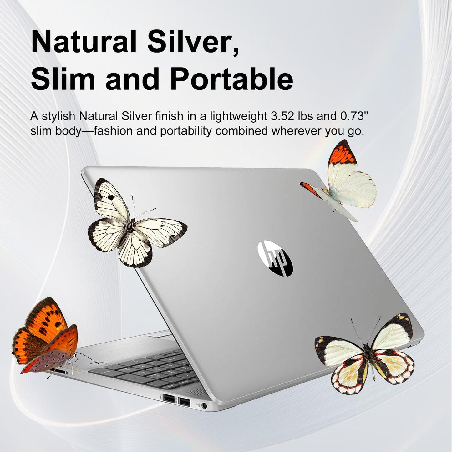 HP Latest 15.6" FHD Laptop with Microsoft Office | Intel 13th 8 Cores i3 CPU (Beat 11th i5) | 16GB RAM | 256GB SSD | AI Copilot Key | Fingerprint Reader | Wi-Fi 6 | Windows 11 | No Mouse