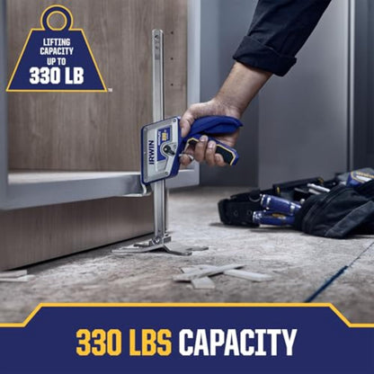 IRWIN Quick-Lift Construction Jack, Hand Lifting Jack Tool, Multifunctional, Lift up to 10" and Lift Capacity 330 lbs (IRHT83100)