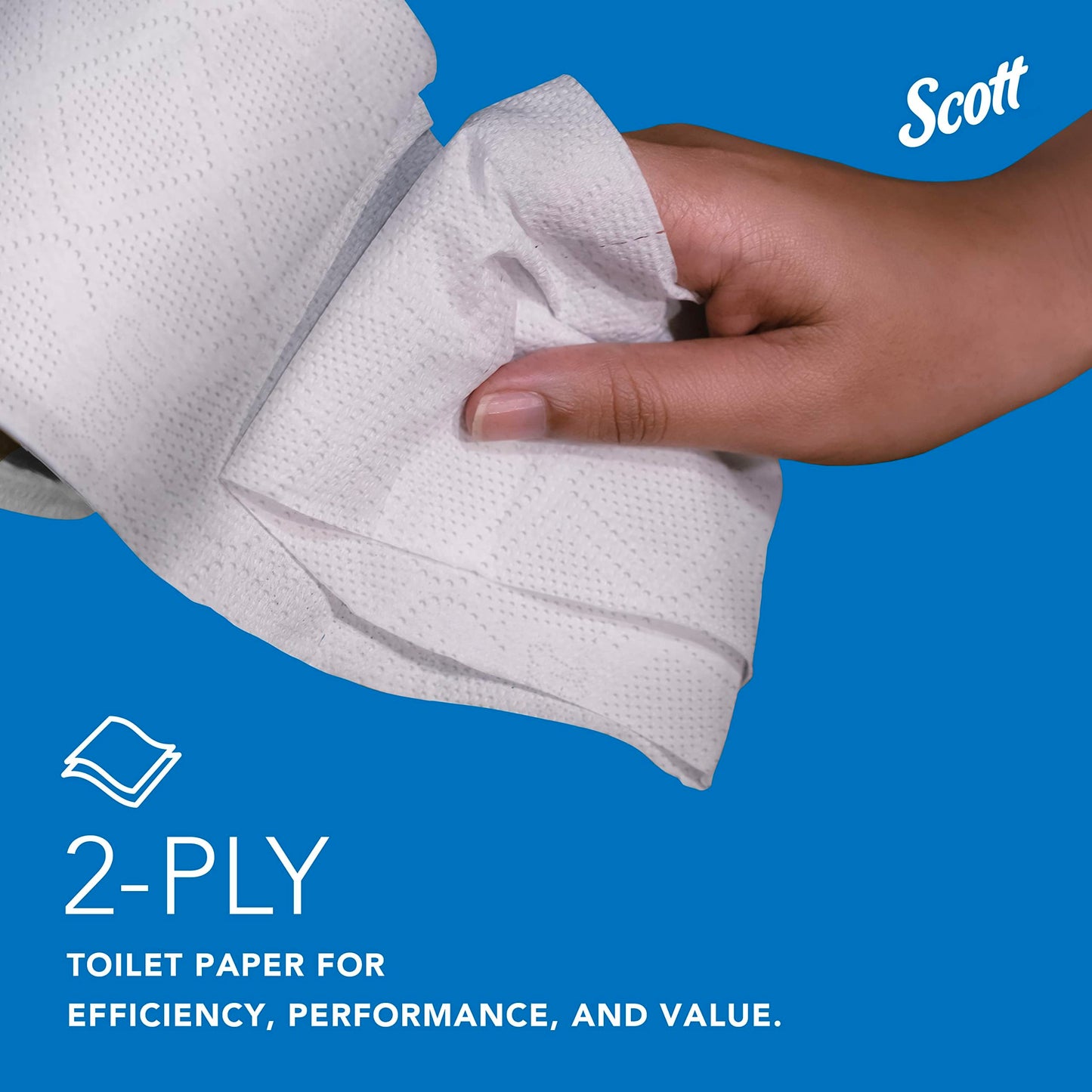 Scott Professional Standard Roll Bulk Toilet Paper (04460), 2-Ply, Elevated Design, White, Individually Wrapped (80 Rolls of 550 Sheets, 44,000 Sheet Total)