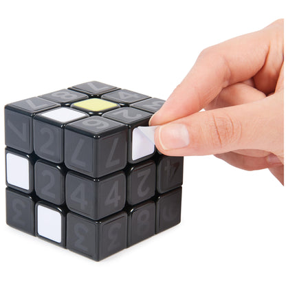 Rubik’s Cube Coach Cube, Learn to Solve 3x3 Cube with Stickers, Guide, & Videos, Stress Relief Fidget Toy, Adult Toy Fidget Cube for Ages 8+