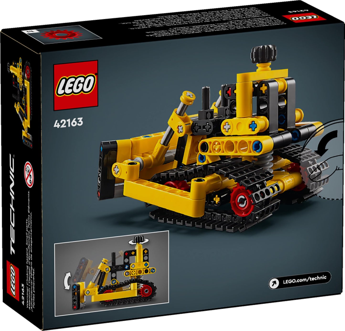 LEGO Technic Heavy-Duty Bulldozer Building Set, Kids’ Construction Toy, Vehicle Gift for Boys and Girls Ages 7 and Up, 42163