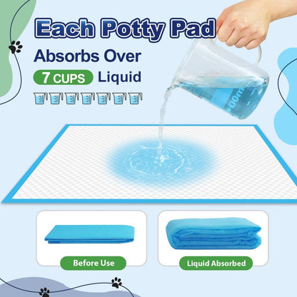Puppy Pads XL 100 Count, Dog Pee Pads Extra Large, 34"x28" Pee Pads for Dogs, X-Large Disposable Dog Training Pads Super Absorbent&Leak-Proof, Quick-Dry Potty Piddle Pads for Doggy, Cats, Pet Supplies
