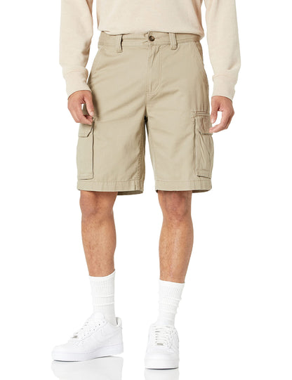 Amazon Essentials Men's Classic-Fit Cargo Short (Available in Big & Tall), Dark Khaki Brown, 36