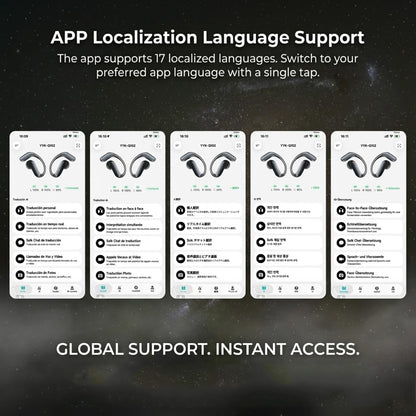 GNZUQ Translation Earbuds, Ai Translation Earbuds Real Time, Translation Earbuds with 174 Languages & 90H Playtime, Bluetooth 6.1, Clear Mic, Wireless Earbuds for Business, Travel & Meetings