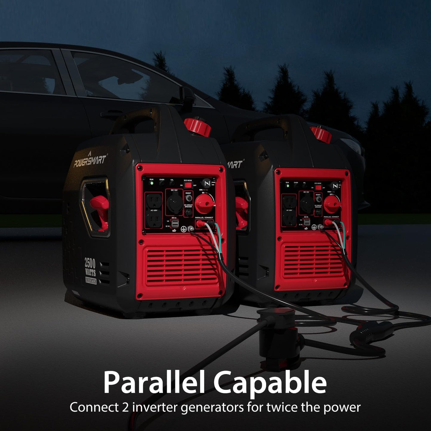 2500-Watt Portable Inverter Generator with Quiet Technology