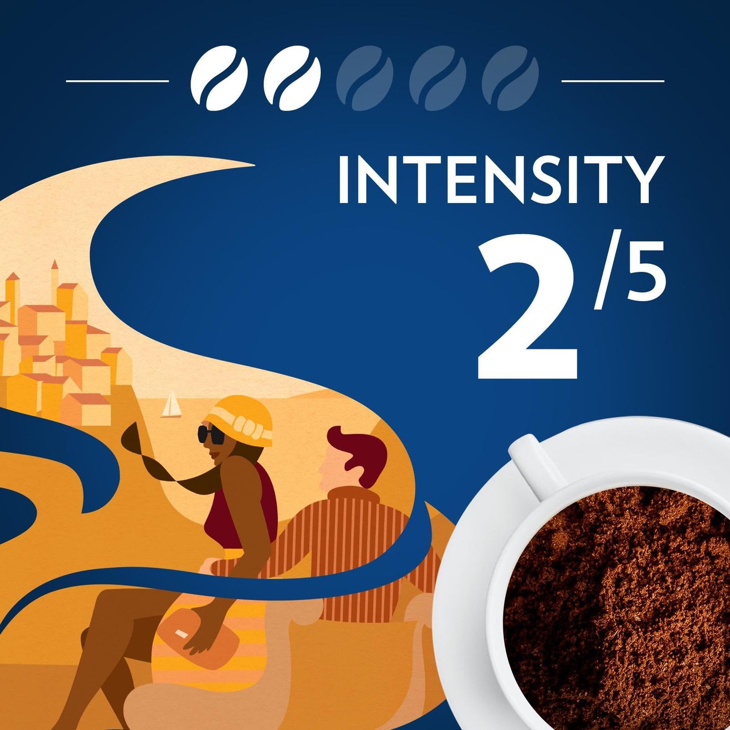 Lavazza Costiera Gran Aroma Ground Coffee 6 Bags of 12oz, Light Roast, Smooth and Aromatic Taste, Intensity 2/5, 100% Arabica, Ideal for Drip Brewers, (Pack of 6) - Package May Vary