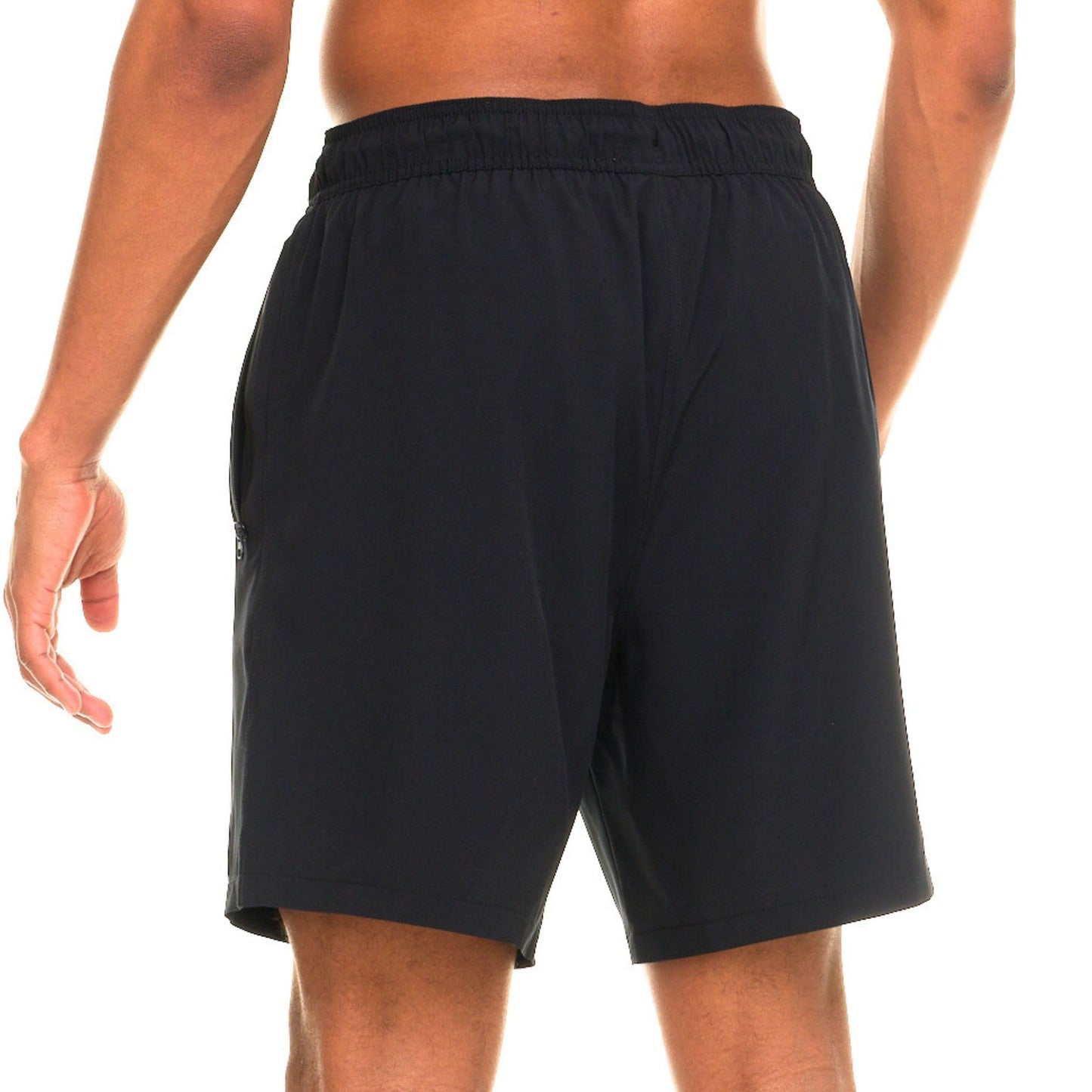 Champion Mens Swim Trunks with Compression Liner, 2 in 1 Mens Bathing Suit Shorts, 7 Inch Inseam Board Shorts for Swimming Black