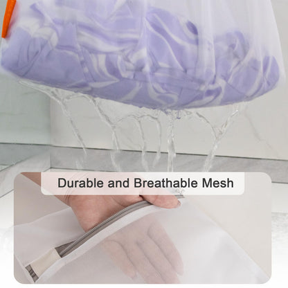 Polecasa Premium Soft Fine Mesh Laundry Bags with Sturdy Zipper for Delicates - 3 Pack Durable Laundry Room Essentials for College, Dorm, Travel- 1 Large, 1 Medium, 1 Small