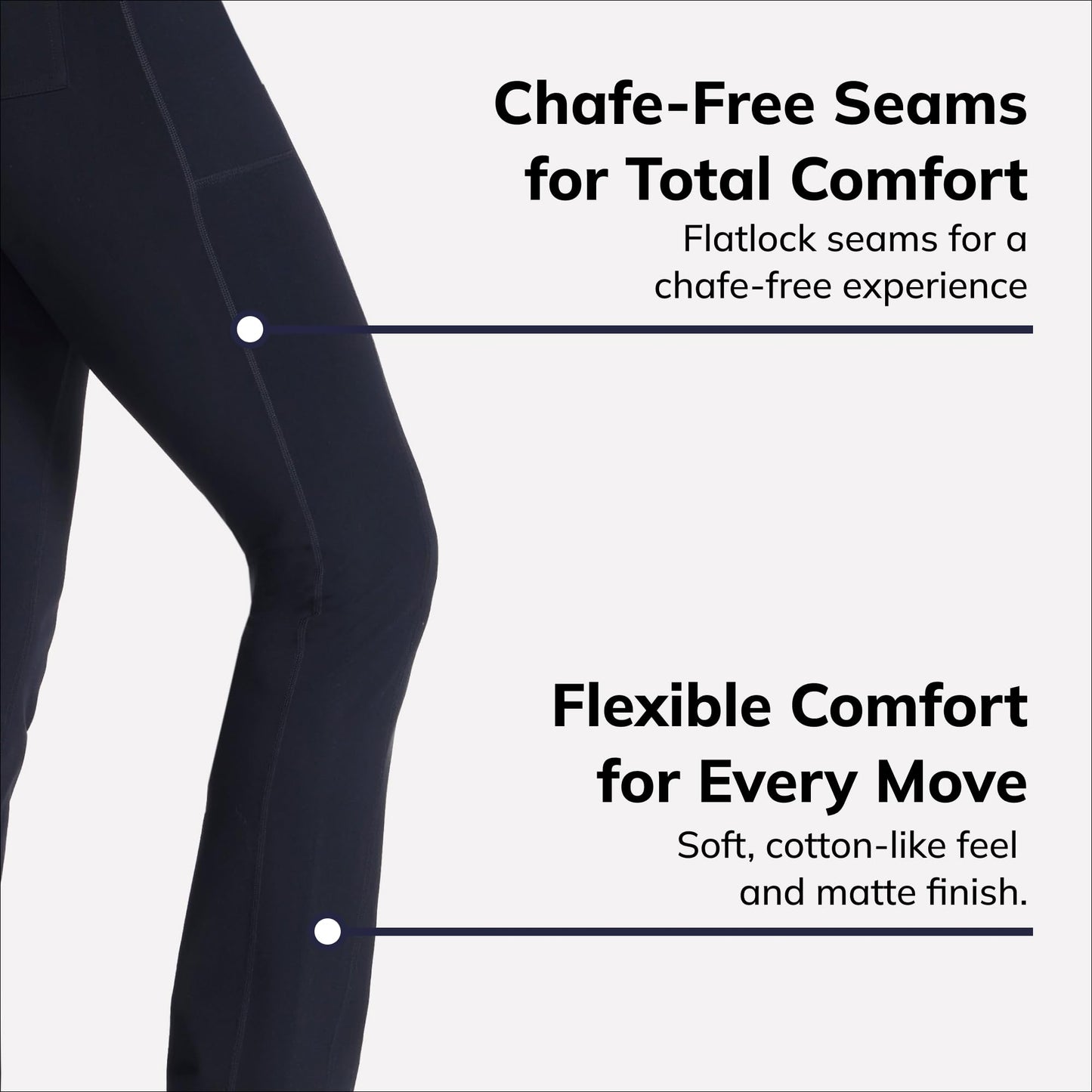 Skechers Women's Go Walk High Waisted Pant Joy – 4-Way Stretch, Moisture-Wicking, Layered Waistband, Black, Medium