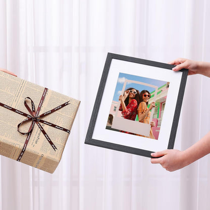 Vittanly 11x14 Picture Frame, Display Pictures 8x10 with Mat or 11x14 without Mat, Photo Frame for Wall Mounting, Black, 1 Pack