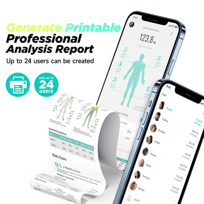 RunStar Smart Scale FSA&HSA Eligible, 8 Electrodes Digital Bathroom Scale for Body Weight and Fat, BMI, Muscle Mass 28 Body Composition Measurement, with Full-Color TFT LCD on Retractable Handle