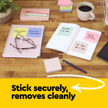 Post-it Notes, 3 in x 3 in, 18 Sticky Notes Pads, 100 Sheets per Pad, The Iconic Canary Yellow Note, Back to School Supplies and Oﬃce Products