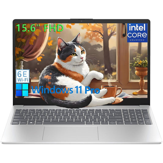 HP Laptop Computer 15.6" FHD for Student Home and Business, Intel 4-Core Processor (Beat i3-1115G4), 32GB DDR4 RAM, 1TB PCIe SSD, WiFi 6E, Bluetooth 5.3, Type-C, HDMI, Windows 11 Pro, BEF-ectoy