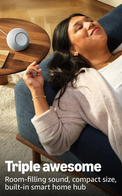 Amazon Echo Dot Max (newest model), Alexa speaker with room-filling sound and nearly 3x bass, Great for living rooms and medium-sized spaces, Includes Alexa+ Early Access, Graphite