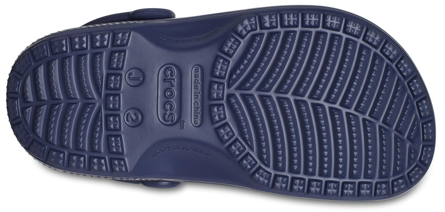 Crocs Kids Classic Clog (Little Kid/Big Kid) - Clogs for Kids - Synthetic Lining - Circulation Nubs Navy 4 Big Kid M