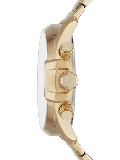 Diesel MS9 Stainless Steel Chronograph Men's Watch, Color: Gold (Model: DZ4475)