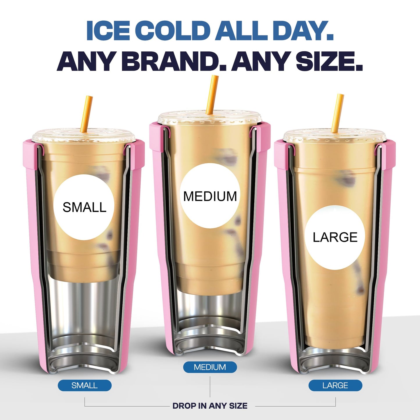 Frostbuddy | To Go Buddy - 30 oz Stainless Steel Vacuum Insulated Tumbler Cup - thermal cups for hot and cold drinks - stainless steel Tumbler Dunkin Cup (Picnic Perfect)